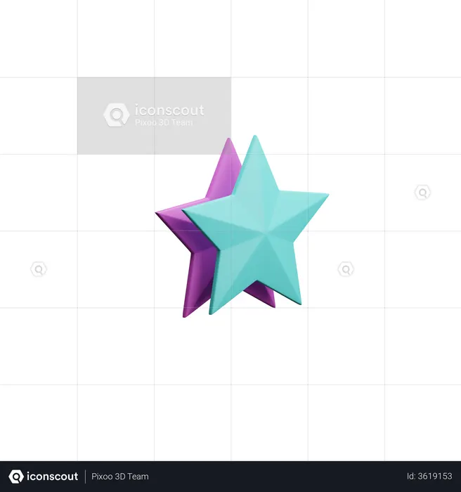 Stars  3D Icon