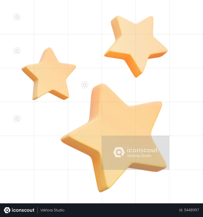 Stars Decoration  3D Icon