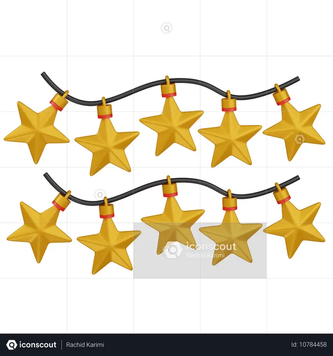 Stars ornaments  3D Icon