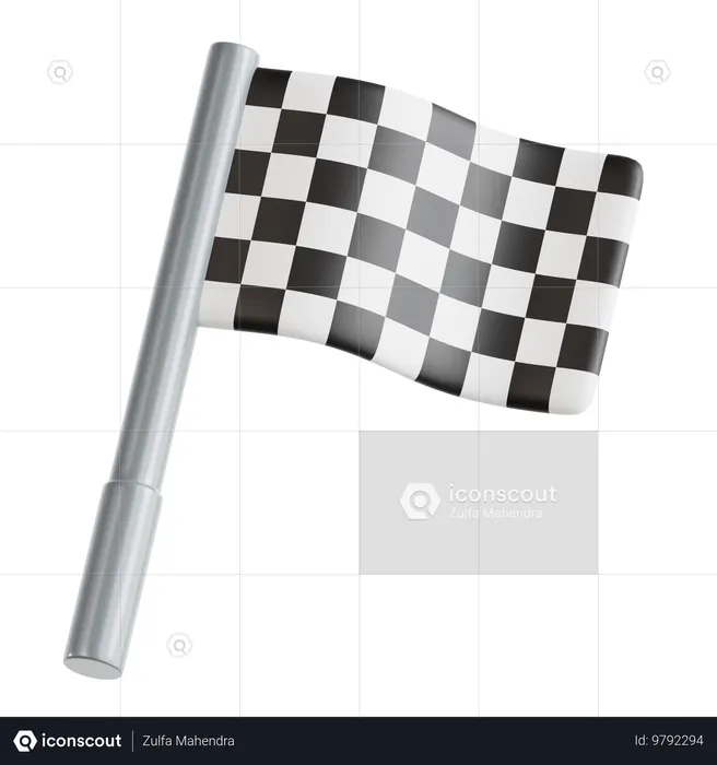 Start Flag  3D Icon