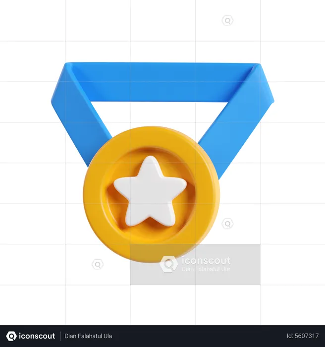 Start Medal  3D Icon