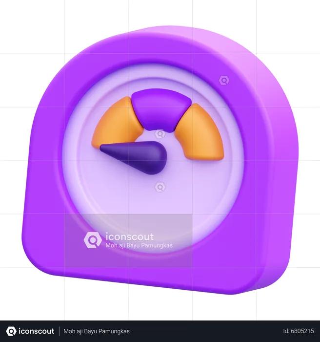 Start Time  3D Icon