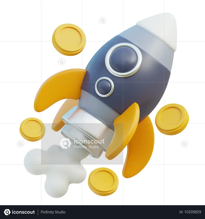 Startup financière  3D Icon