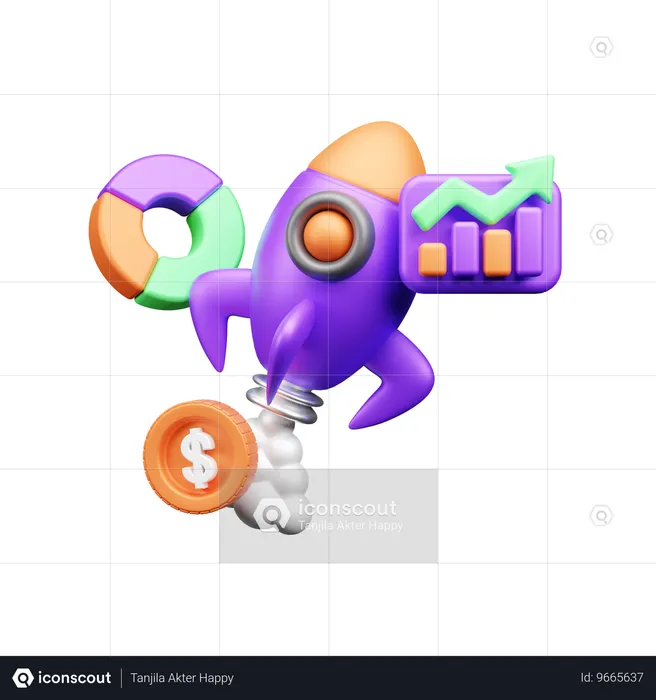 Startup Analysis  3D Icon