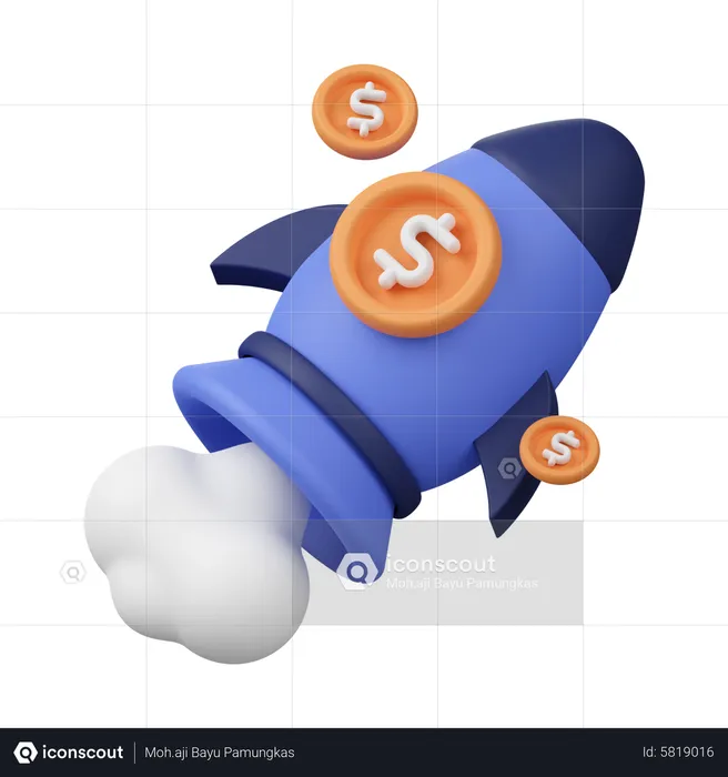 Inicialização financeira  3D Icon