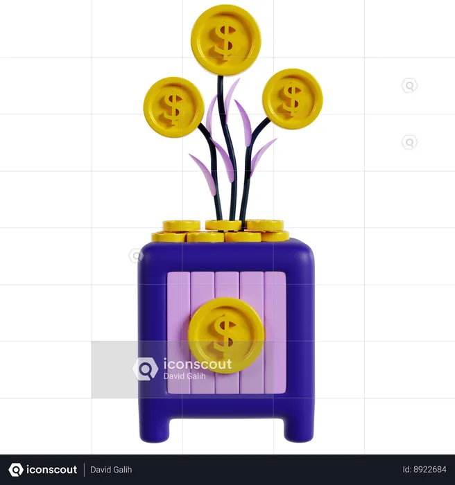 Startup Financial Growth Plan  3D Icon