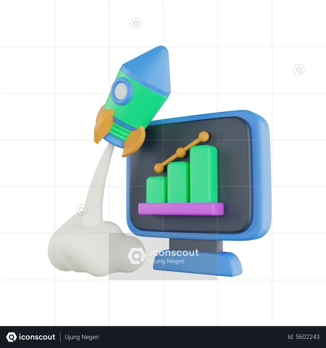 Startup Growth  3D Icon