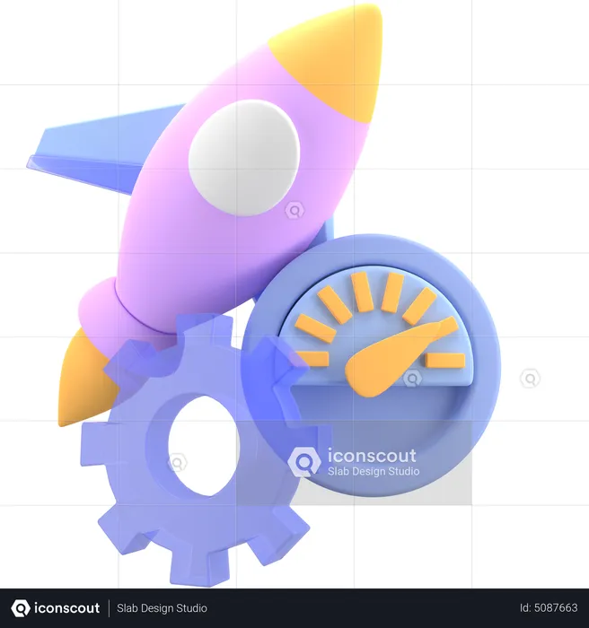 Startup Speed  3D Icon