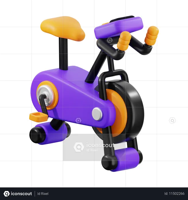 エアロバイク  3D Icon