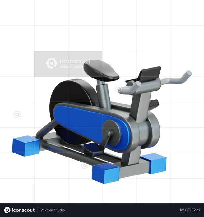 Stationary Bike  3D Icon