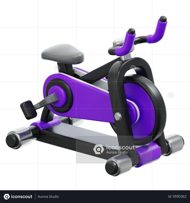 Stationary Bike  3D Icon