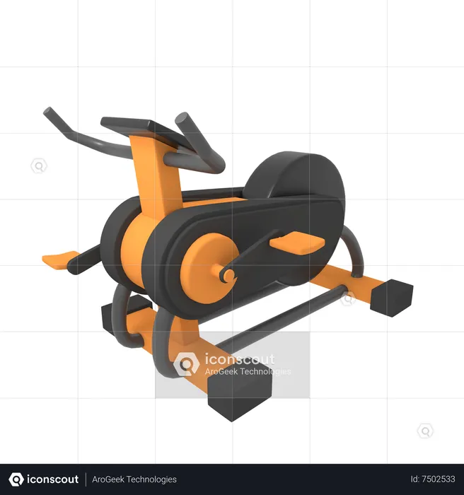 Stationary bike  3D Icon