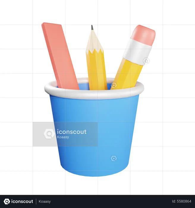 Stationery Holder  3D Icon