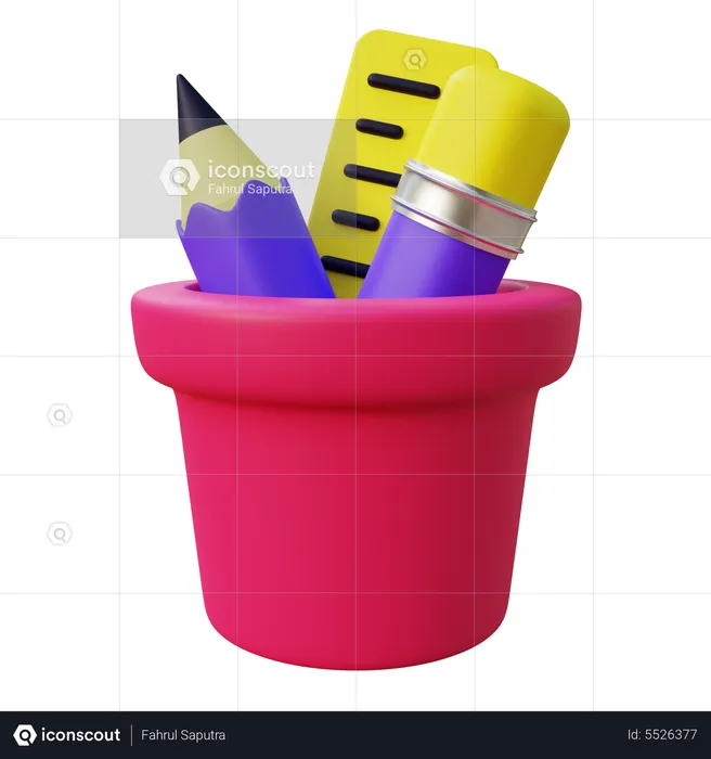 Stationery Holder  3D Icon