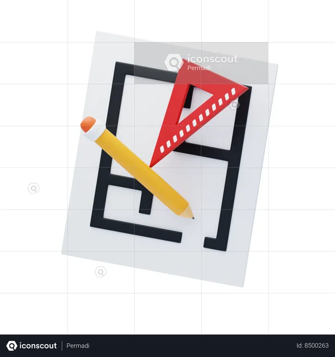 Stationery Tools  3D Icon