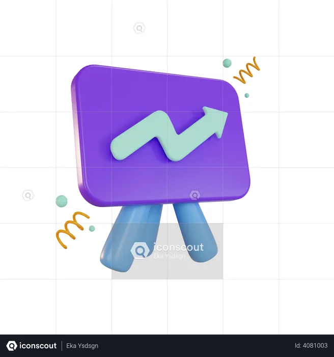 Statistics Presentation  3D Illustration