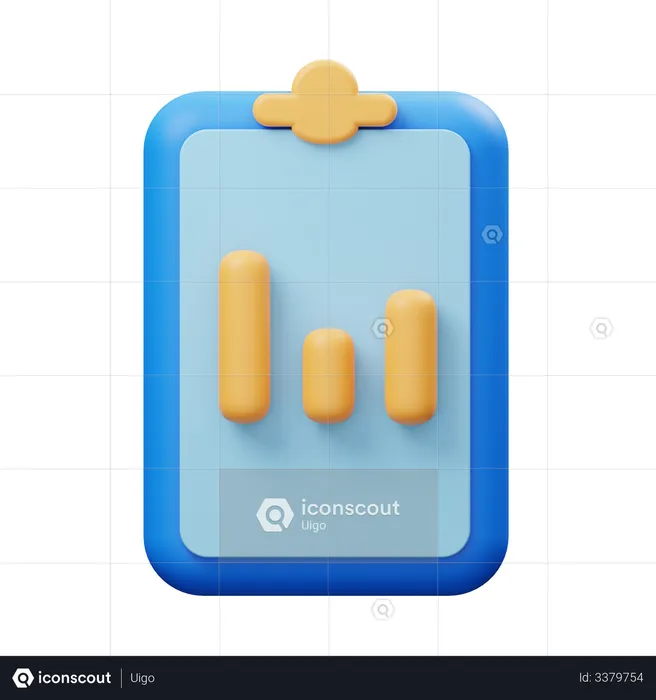 Statistischer Bericht  3D Illustration