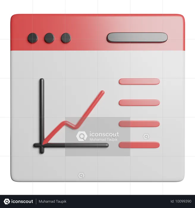 Statistiques  3D Icon