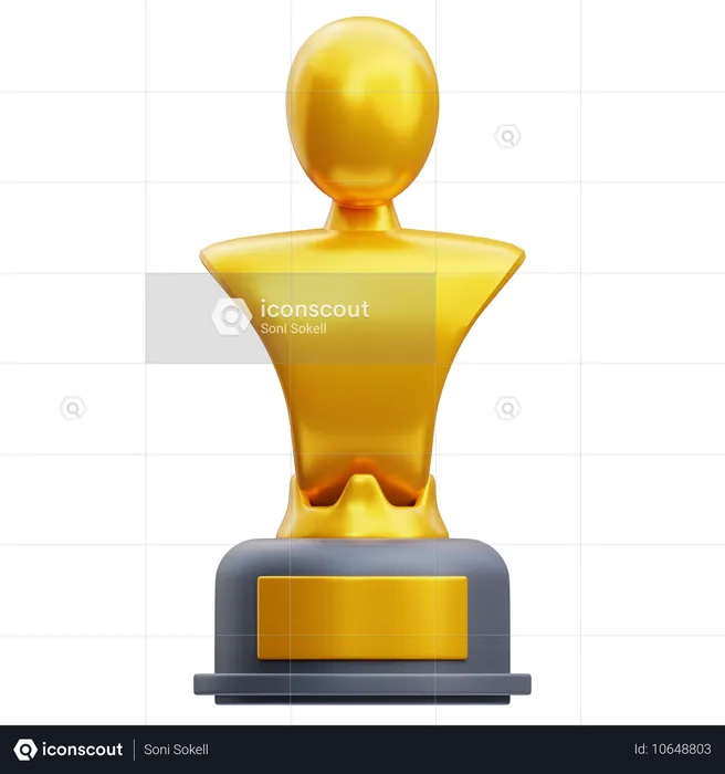 Statue Award  3D Icon