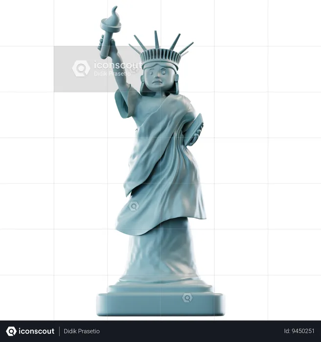 Statue Of Liberty  3D Icon