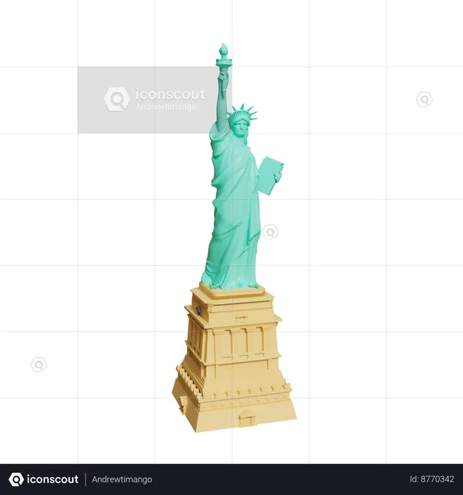 Statue of Liberty  3D Icon