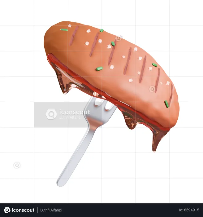 Steak  3D Icon