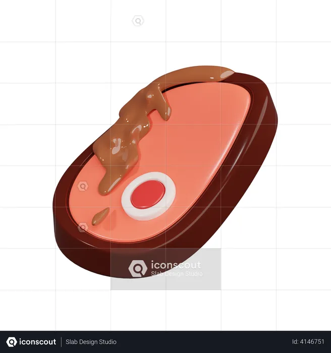 Steak  3D Illustration