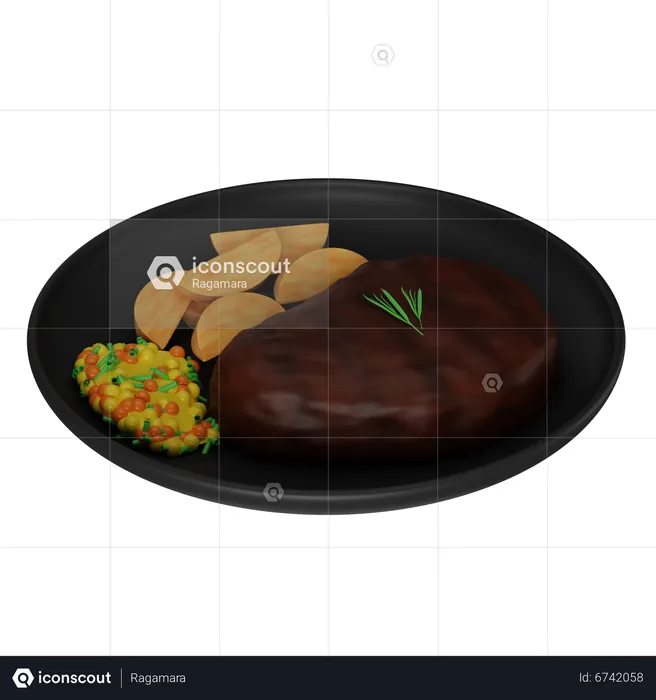 Steak  3D Icon