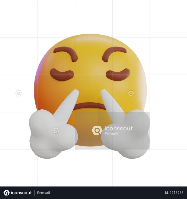 Steam From Nose Emoji Emoji 3D Icon