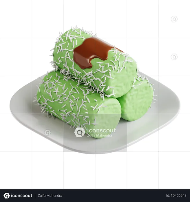 Steamed Rice Cake  3D Icon