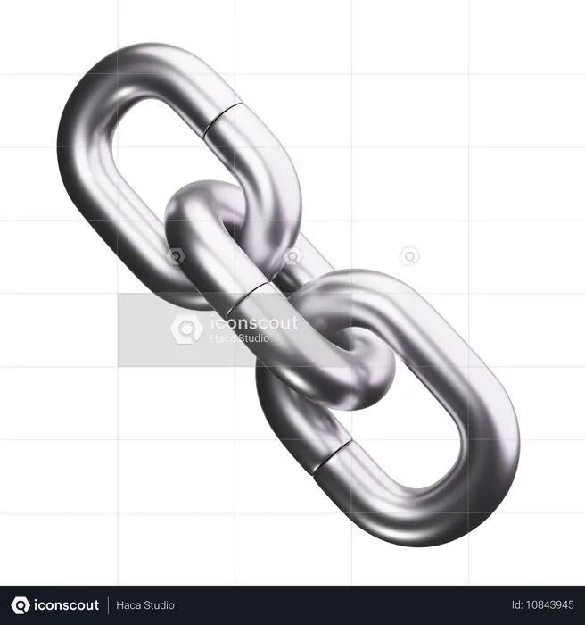 Steel Chain  3D Icon