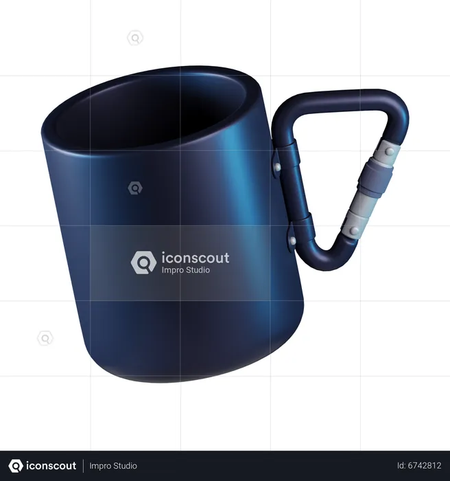 Steel Mug  3D Icon