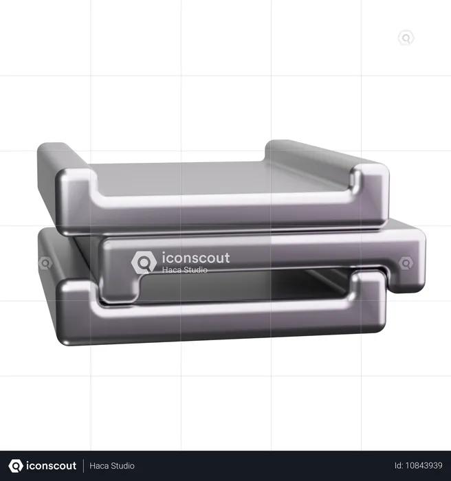 Steel Plate  3D Icon