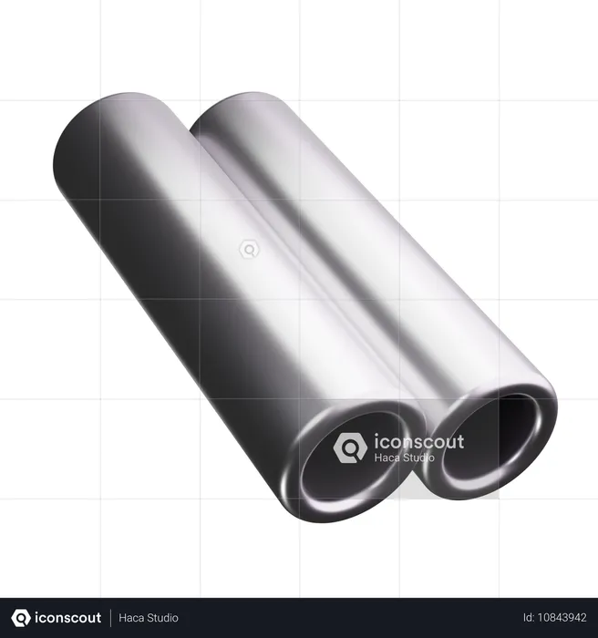 Steel Tube  3D Icon