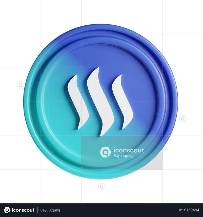 Steem  3D Icon