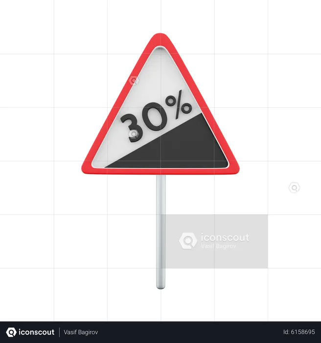 Steep Decline 30 Board  3D Icon