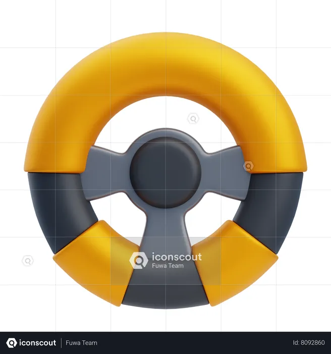 Steering Control  3D Icon