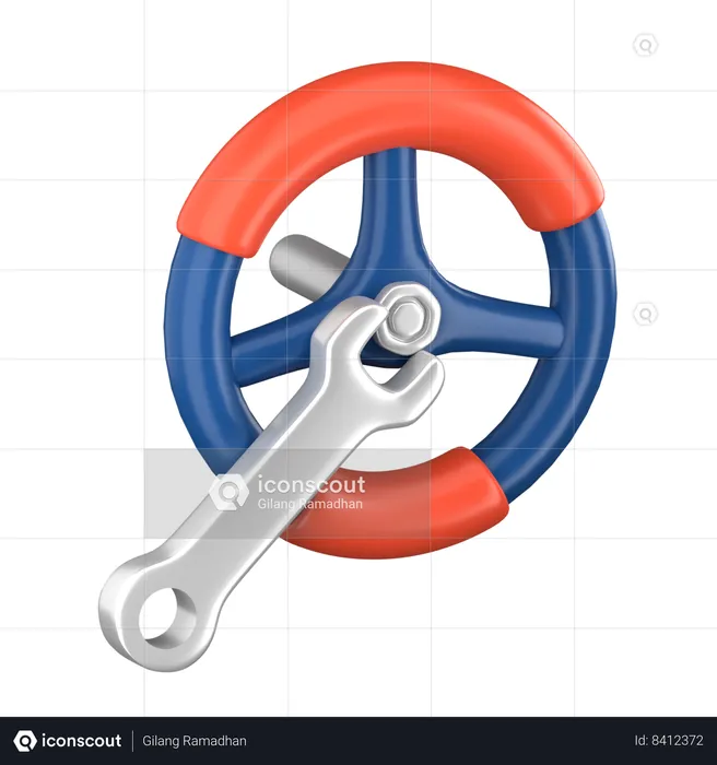 Steering Control  3D Icon