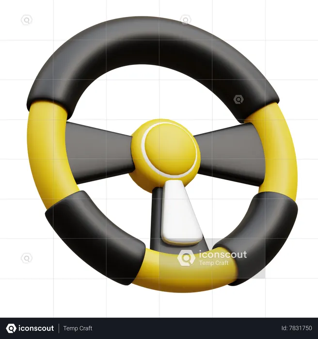 Steering Control  3D Icon