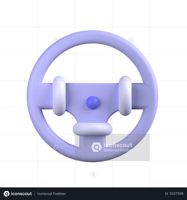 Steering Wheel  3D Illustration