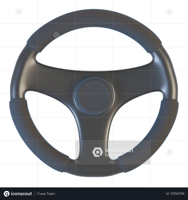 Steering wheel  3D Illustration
