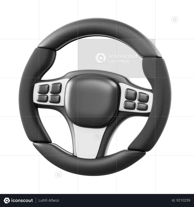 Steeringwheel  3D Icon