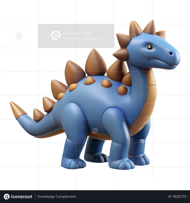 Stegosaurus Dinosaur  3D Icon