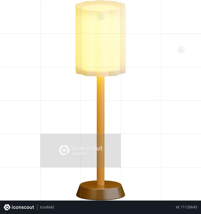 Stehlampe  3D Icon