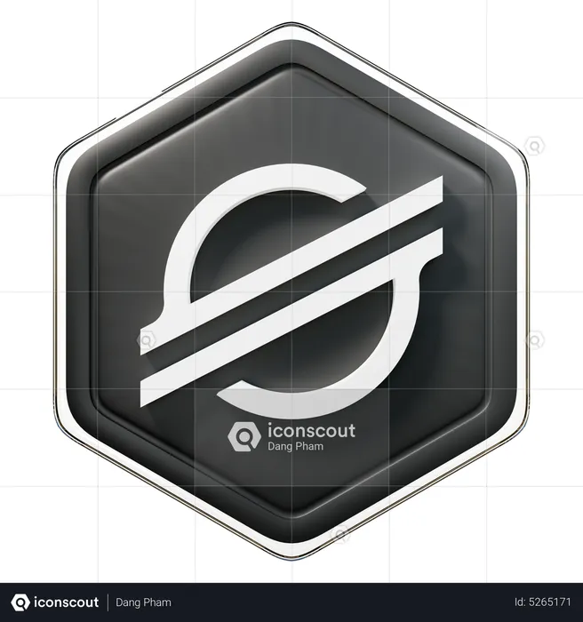 Stellar (XLM) Badge  3D Icon