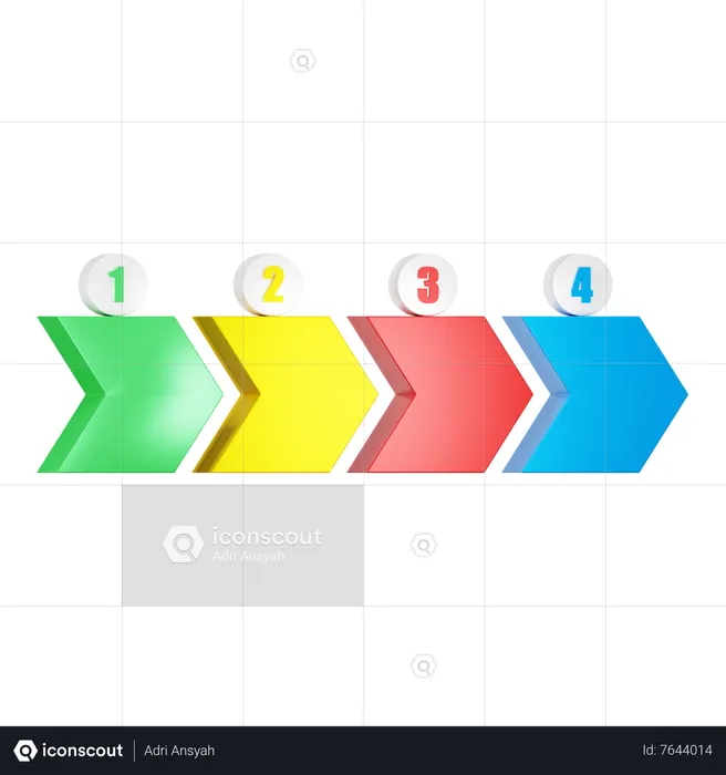 Step  3D Icon