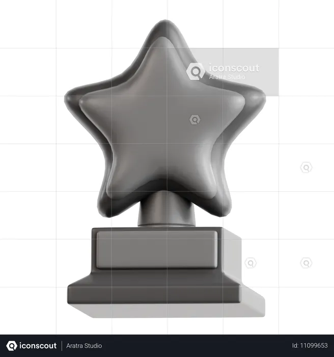 Stern-Trophäe-Auszeichnung  3D Icon