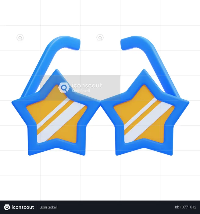 Sternbrille  3D Icon