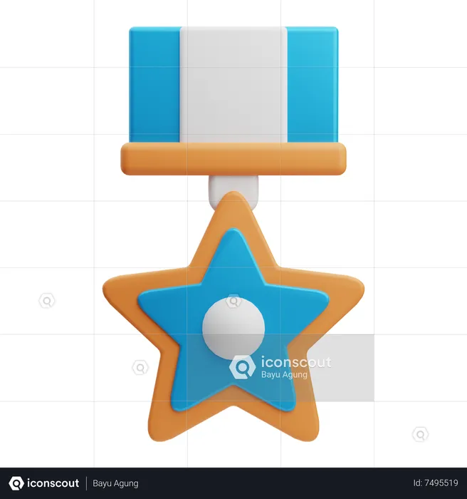 Sternmedaille  3D Icon