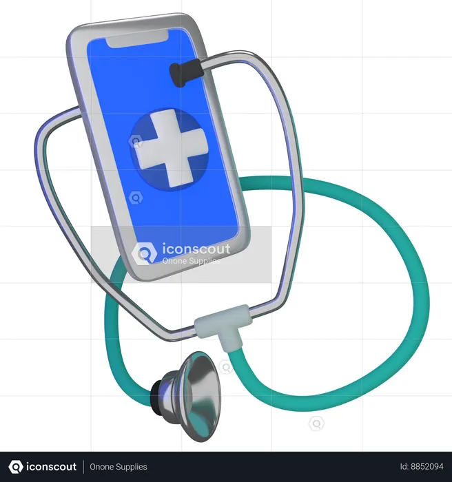 Stéthoscope  3D Icon